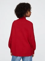 Kids CashSoft Oversized Mockneck Sweater