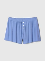 Mini Rib PJ Shorts