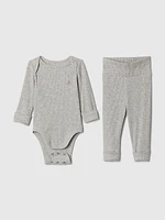 Baby Grow-With-Me Rib Outfit Set