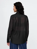 Sheer Classic Tuxedo Shirt