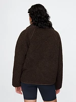 GapFit Oversized Sherpa Raglan Jacket