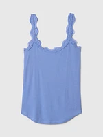 Mini Rib Lace PJ Tank Top