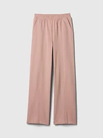 Seamed Wide-Leg Sweatpants