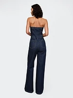 Strapless Denim Jumpsuit