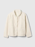 GapFit Oversized Sherpa Raglan Jacket