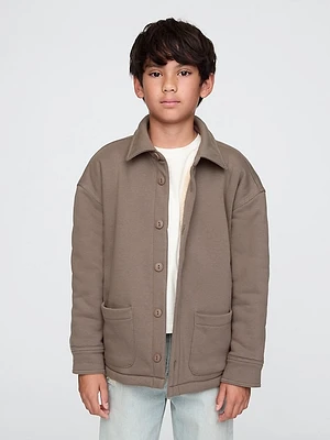 Kids Vintage Soft Sherpa-Lined Shirt Jacket