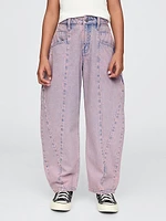 Kids Mid Rise Horseshoe Jeans