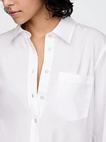 Organic Cotton Poplin Long Shirt