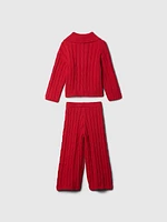 babyGap Cable-Knit Half-Zip Sweater Set