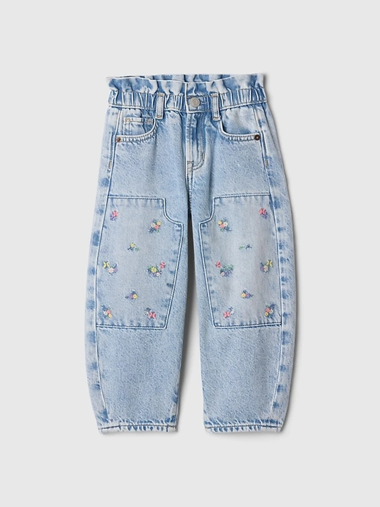 babyGap Floral Horseshoe Jeans