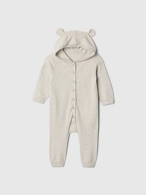 Baby Bear Hooded Footless One-Piece