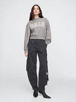 Gap x Cult Gaia Cropped Logo Sweatshirt