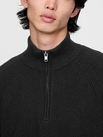 CashSoft Textured Quarter-Zip Pullover