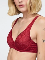 Lace Unlined Semi-Demi Bra