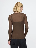 Sheer Rib Sweater