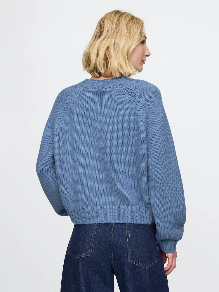 Relaxed Balloon-Sleeve Sweater