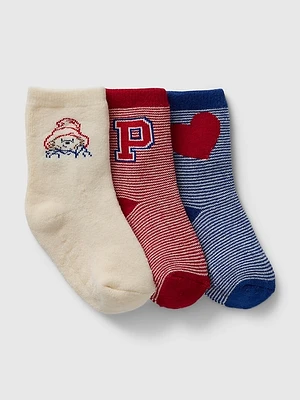 Baby Paddington Crew Socks (3-Pack)