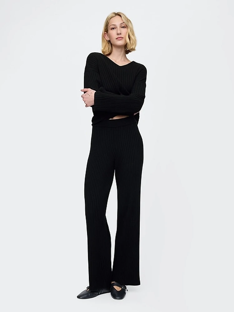 CashSoft Wide Rib Sweater Pants