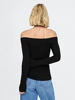 Off-Shoulder Sweater Top