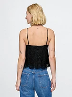 Lace Satin Shell Cami