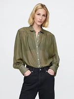 Oversized Sheer Shirt