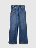 Gap × Cult Gaia High Rise Stride Chain Jeans