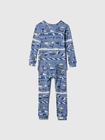 Baby & Toddler Organic Brushed Cotton Holiday PJ Set
