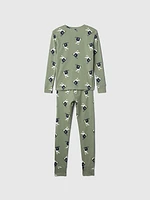 Kids Organic Cotton Henley PJ Set