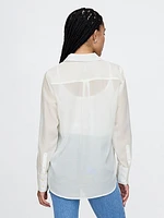 Sheer Classic Tuxedo Shirt