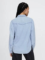 UltraSoft Denim Western Shirt