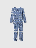 Baby & Toddler Organic Brushed Cotton Holiday PJ Set