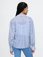 Oversized Sheer Shirt