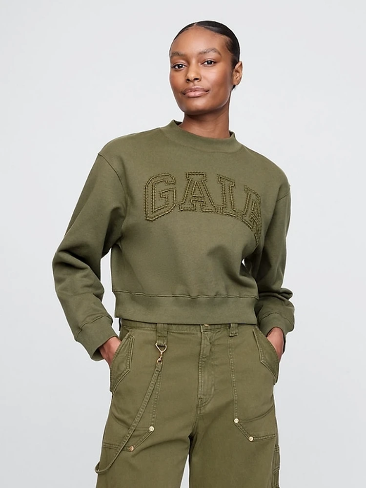 Gap x Cult Gaia Cropped Logo Sweatshirt