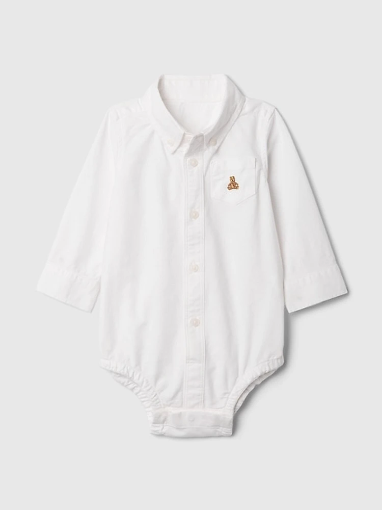 Baby First Favorites Oxford Bodysuit