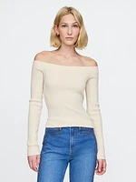 Off-Shoulder Sweater Top