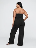 Strapless Denim Jumpsuit