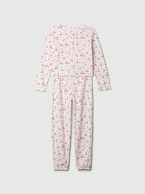 Kids Recycled Waffle PJ Set