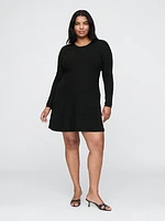 CashSoft Pointelle Mini Sweater Dress