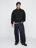 Heavyweight Quarter-Zip Polo Sweatshirt