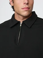 Heavyweight Quarter-Zip Polo Sweatshirt