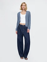 CashSoft Pointelle Cardigan