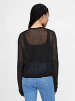 Recycled Sheer Cardigan