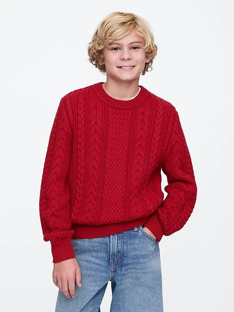 Kids Classic Cable-Knit Sweater