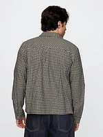 Organic Cotton Flannel Zip Shirt