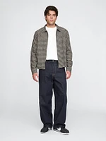 Organic Cotton Flannel Zip Shirt