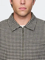 Organic Cotton Flannel Zip Shirt