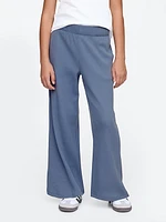 Kids Waffle-Knit Wide-Leg Pants