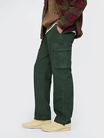 Herringbone Utility Cargo Pants