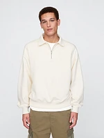 Heavyweight Quarter-Zip Polo Sweatshirt