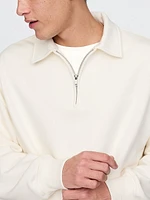 Heavyweight Quarter-Zip Polo Sweatshirt